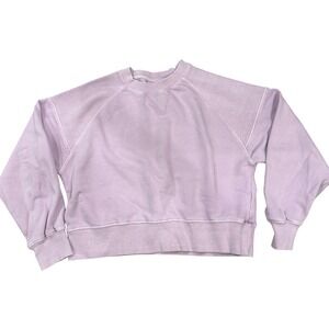 Zara Sweatshirt Purple Raglan Sleeve Acid Wash Kids Size 9-10
